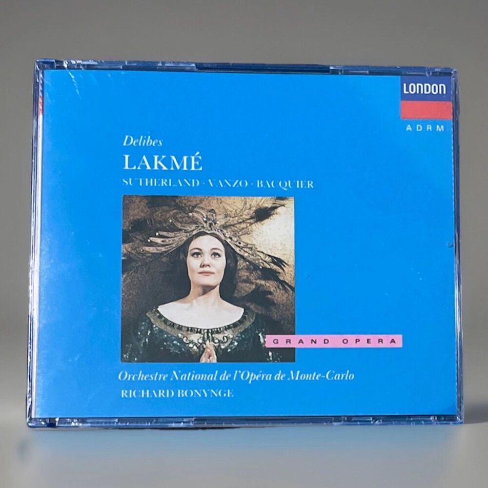 CD Grand Opera Delibes Lakme Sutherland Vanzo Bacquier 1989 Decca Bmg (2) New